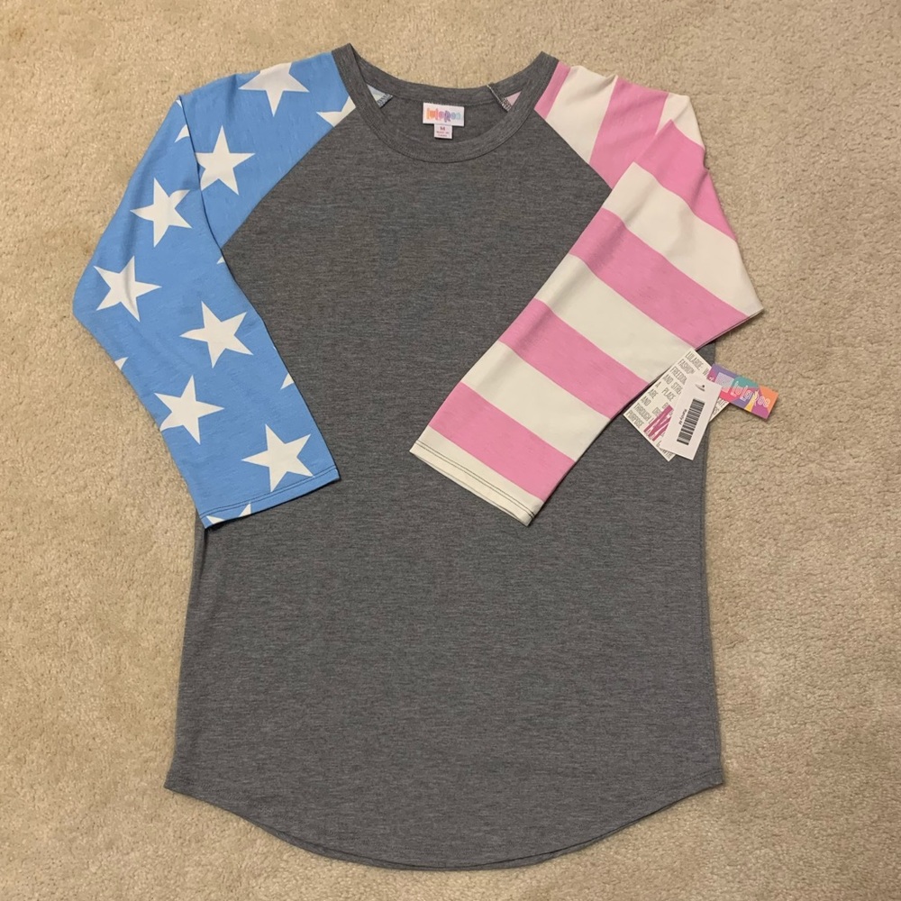 Lularoe Randy Americana Shirt NWT Medium